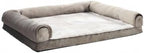 Amazon Basics Dog Bed with Cooling Gel Memory Foam, Pressure-Relief Support for Dogs up to 55lbs, Non-Slip Bottom, Machine Washable Cover, Large Sized (36" x 27"), Taupe