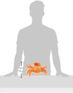 Jolly Pets Jolly Tug-a-Mal Crab Tug/Squeak Toy, Medium, Crab (JTA63)