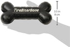 Mammoth TireBiterII Bone with Treat Station – Natural Rubber Dog Toys for Extreme Chewers – Dog Toys for Extra Long Interactive Play – Aggressive Chewer Toys for Dogs - Large 7.25