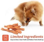Chicken Dog Chew Twist Sticks, Puffed Human Grade Chicken Dog Treat Sticks, Rawhide Alternative, Easy to Digest 10pcs/Pack