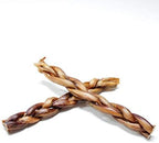 Dog Nip! 12-Inch Braided Bully Sticks 1-Pound (Approx. 6-8 Pieces) for Dogs or Puppies - All Natural Odor Bully Pizzle Bone - Grass Fed Beef - Best Long Lasting Dog Chew Dental Treats