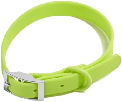 Wild One Dog Collar, Easy-Clean, All Weather Flex-Poly Strap with Metal, Durable, Dirt and Odor Resistant (Limeade, S)
