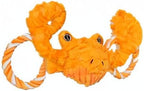Jolly Pets Jolly Tug-a-Mal Crab Tug/Squeak Toy, Medium, Crab (JTA63)