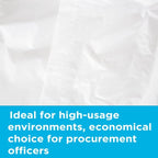 Clear Trash Bags,40-45 Gallon Trash Bags, 40" x 48", 250 Count, 16 Micron, High Density, Ideal for Janitors, Facility Managers, Industrial, Recycling