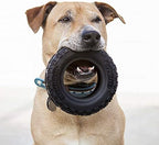 Mammoth TireBiterII – Natural Rubber Dog Toys for Extreme Chewers – Dog Toys for Extra Long Interactive Play – Aggressive Chewer Toys for Medium - Large Dogs - Large 6”