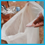 12-16 Gallon Trash Bags, Bulk Pack of 1000 High Density 6 Micron Clear Trash Bags, Lightweight Trash for Small Wastebaskets - 20 Rolls with 50 Per Roll
