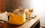 Petgrow · Cute Banana Cat Bed House Large Size, Christmas Pet Bed Soft Warm Cat Cuddle Bed, Lovely Pet Supplies for Cats Kittens Rabbit Small Dogs Bed,Yellow