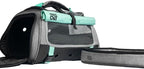 Travel Cat Carrier Bag - Comfort Premium Portable Soft-Sided Pet Carrier for Small, Medium Cat, Kitten up to 30 LBs - Airline Approved Cat Carrier Soft with Shoulder Strap (Heather Grey/Teal)
