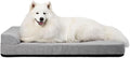 Diggs Bolstr Orthopedic Dog Bed with Headrest - Dog Crate Bed for Evolv Crate & Other Standard Pet Kennels - Durable & Comfortable - (Large)