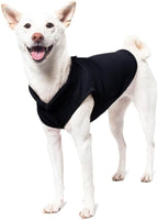 Gooby Fleece Vest Dog Sweater - Black, X-Large - Warm Pullover Fleece Dog Jacket with O-Ring Leash for Small to Medium Dogs