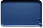 Hoki Found Large Silicone Pet Food Mat - Non Slip Dog, Cat Bowl Mat Tray - Waterproof Feeding Placemat - Indigo Ink