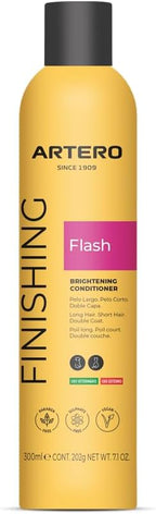 Artero Flash Shine Conditioner Spray for Dogs and Cats – Instant Detangling and Shine Spray with Anti-Frizz and Conditioning Effect – Professional Grooming Finish, 7.1 fl oz