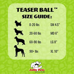 Jolly Pets Dog Teaser Ball 8 Inch, Purple,Large Breeds