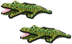 TUFFY - World's Tuffest Soft Dog Toy - Ocean Alligator-Squeakers - Multiple Layers. Made Durable, Strong & Tough. Interactive Play (Tug, Toss & Fetch). Machine Washable & Floats. (2 Packs)
