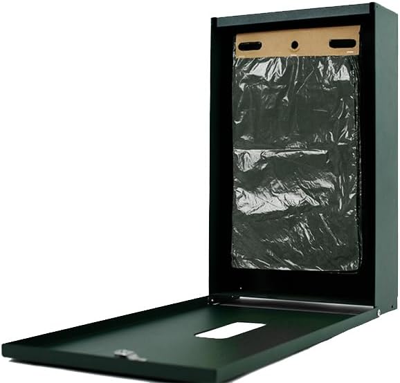 Zero Waste USA - The MITTN Bag® - MittN Dog Waste Header Bags with 7" gusset bottom creates a 'mitt' for easy pick-up - Fits all header dispensers - Dark Green 20 headers = 2,000 Bags