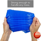 Resilia Commercial Grade Dog Poop Bags - Heavy Duty Pet Waste Removal Bag For Dogs, Cats, and Other Animals, Unscented, Blue, 8.5" W x 14" L, 1 Mil, 0.001 Inch, 1 Roll of 200 Bags