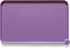 Hoki Found Silicone Pet Food Mats Tray - High-Lips Pet Dog Cat Bowl Mats - Pet Feeding Mat - Waterproof Dog Cat Food Mats -Pet Water Mats for Floors - Amethyst