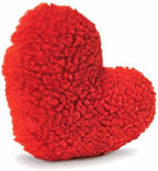 Jeffers Pet Plush Dog Toy with Squeaker, Fleecy Red Heart 6.5" - Soft Crinkle Fabric, Safe & Durable, Healthy Fun for Small & Medium Dogs, Interactive Play, Fetch, Tug - Best Gift for Active Games
