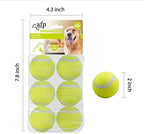ALL FOR PAWS Dog Tennis Balls for Dogs, Great for Mini Ball Launcher, 6 Pack 2 Inch Tennis Balls