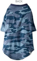 Toby II - The Perfect Tee, 3 Pack Short Sleeve Pet T-Shirt 100% Organic Cotton Tees Clothes for Small, Medium, Large Dogs, Navy Camo, X-Large