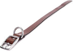 King Buck Leather Dog Collar with D Ring, Leather, Meduim