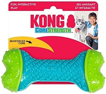 KONG CoreStrength Bone - Dog Dental Chew Toy - Durable, Multi-Layered Dog Toy for Enrichment Play & Dental Care - with Textured Body for Teeth Cleaning - for Medium/Large Dogs (Pack of 2)