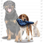 TUFFY - World's Tuffest Soft Dog Toy - Ocean Stingray - Squeakers - Multiple Layers. Made Durable, Strong & Tough. Interactive Play (Tug, Toss & Fetch). Machine Washable & Floats. (2 Combo Pack)