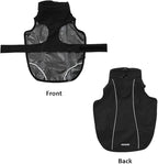 Adjustable Waterproof Dog Raincoat for Dogs,Lightweight Pet Rain Jacket Puppy Clothes with Reflective Strip for Small Medium Large Dogs (Black, Large)