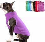 JACKO & CO - Fleece Vest Dog Sweater with Leash Ring - Soft, Warm & Lightweight Pullover Coat for Small & Medium Dogs, Puppies & Cats - Cozy Fall/Winter/Spring Pet Jacket (Purple, Small 4-6lbs)