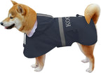 Hooded Pet Dog Raincoat for Small Sized Apparel Poncho Waterproof,Dog Clothes,Dog Jacket, Dog Raincoats Jacket for Small Sized Dogs(Navy Blue,2XL)