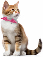 1 PC Bat Wing Cat Collar with Bell, Adjustable Kitten Collar with Safety Breakaway Buckle for Boy&Girl Cats, Halloween Christmas Cat Accessories for Kitten Puppy
