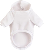 Jecikelon Winter Dog Hoodie Sweatshirts with Pockets Warm Dog Clothes for Small Dogs Chihuahua Coat Clothing Puppy Cat Custume (White, Medium)