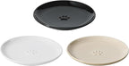 6.1'' Ceramic Wide Cat Dishes, Set of 3 Ceramic Cat Bowls, 3 Colors Indoor Kitten Feeding Wet & Dry Shallow Food Dish Anti Whisker Fatigue(3 Pcs)