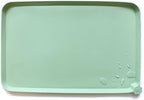 Hoki Found X-Large Silicone Pet Feeding Mats - Non Slip Dog Cat Bowl Mats - Waterproof for Carpet - Jade