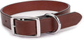 King Buck Leather Dog Collar with D Ring, Leather, Large
