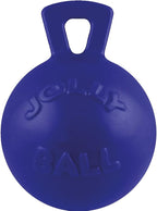 Jolly Pets Tug-n-Toss Heavy Duty Dog Toy Ball with Handle, 4.5 Inches/Small, Orange
