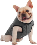 PetWarm Reversible Dog Cold Weather Coats, Waterproof Dog Puffer Vest, Vest for Dogs with Hook-and-Loop Strap, Windproof Outdoor Coat for Winter Walks and Snowy Days, Grey, S