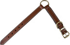 | Genuine Leather Adventure Dog Collar | Full Grain, Heavy Duty | with Inner Cushioned Padding | Best for Medium, Large & XL Dogs (X-Large (Fit Neck Size 22"-26"), Brown with Center O Ring)