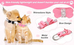 Serijoars Small Dog Collar with Rhinestone Crystal Diamond Colorful Bling Girl Puppy Cat Collars (S, Black1)