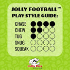 Jolly Pets Football Dog Toy, 8 Inches, Orange