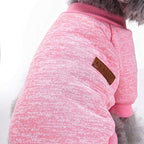 Idepet Pet Dog Classic Sweater, Soft Fleece Coat for Small,Medium Dog,Warm Pet Dog Cat Clothes,Soft Puppy Customes 2 Color (M, Pink)