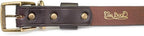 King Buck Premium Leather D Ring Dog Collar, Leather, S/M