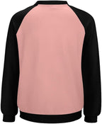 Abstract Cute Cat Shirts for Women Long Sleeve Lady Crewneck Pullover Sweatshirt Fall Winter Oversized Tops