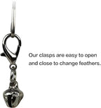 TTcat 3 Pcs Cat Feather Simulation Bird Refills Replacements for Cat Wand.
