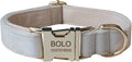 Dog Collar Custom Personalized Engraved Name and Phone Number for Puppy Small Medium Large Pets (L, Cream)