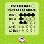 Jolly Pets Teaser Ball Dog Toy, Small/4.5 Inches, Red (1504 RD)