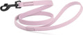 Dogline Biothane Waterproof Dog Leash Strong Coated Nylon Webbing with Black Hardware Odor-Proof Easy to Clean High Performance for Small or Large Dogs Made in USA 4 or 6 ft Lead, Pastel Purple