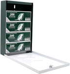 DISPENSE-ART™ collection "Watercolor Earth" - Custom UV printed design on rust-proof aluminum starter dog waste station/roll bag system - Includes 400 dog waste bags & 10x12 Sign