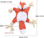 Furry Forest Friends Dog Toy Set - Squirrel, Fox, Raccoon, 3-Pack