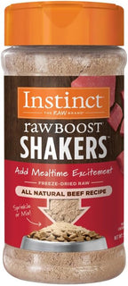 Instinct Raw Boost Shakers, Freeze-Dried Powder, Dog Food Topper - Beef, 5.5 oz. Bottle